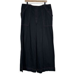 Hesta Wide Leg Butthuggers Jeans Baggy Denim High Voltage Black Red Unisex 1X/2X